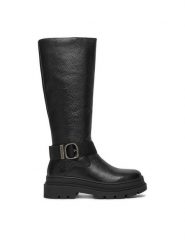 G-Star Raw Kozaki CEO-WI45-VR-3400-01 Czarny. Czarne kozaki G-Star, ze skóry, bez obcasa, na płaskiej podeszwie, bez zapięcia. Za 599.99 zł.