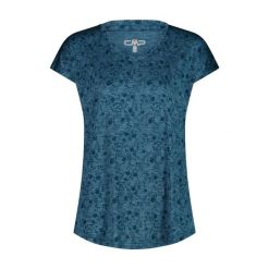 Koszulka damska turystyczna CMP 35N5496. Niebieskie bluzki CMP, l, bez wzorów, sportowe, bez kołnierzyka, bez ramiączek. W wyprzedaży za 143.15 zł.