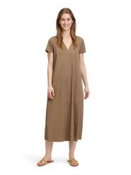 Vera Mont Sukienka w kolorze jasnobrązowym rozmiar: 42. Brązowe sukienki Vera Mont, bez wzorów, bez kołnierzyka, bez ramiączek, midi. Za 195.99 zł.