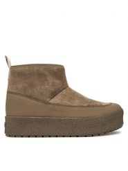 Tretorn Botki Alunda Hybrid 618 Brązowy. Brązowe botki Tretorn, bez wzorów, z materiału, bez obcasa, na płaskiej podeszwie, bez zapięcia. Za 559.99 zł.