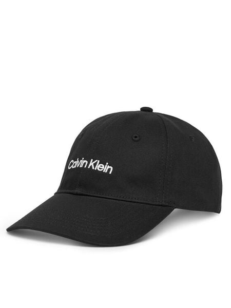 Calvin Klein Czapka z daszkiem Logo Embroidery Baseball Cap LV04F5003G Czarny. Czarne czapki Calvin Klein, bez wzorów, z bawełny. Za 169.99 zł.
