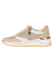 S.Oliver Skórzane sneakersy w kolorze beżowym rozmiar: 39. Brązowe trampki S.Oliver, bez wzorów, z materiału, bez zapięcia. Za 154.07 zł.