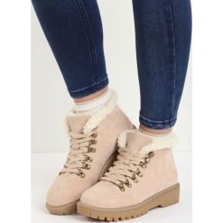 Beżowe Traperki Want Them. Brązowe trapery i śniegowce Born2be. Za 99.99 zł.