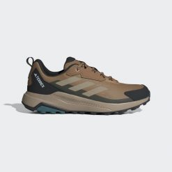 Buty trekkingowe adidas Terrex Anylander. Brązowe trekkingi Adidas, z materiału. Za 329.99 zł.