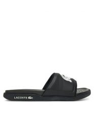 Lacoste Klapki 7-49CFA0041 Czarny. Czarne klapki Lacoste, bez wzorów, z tworzywa sztucznego, bez obcasa. Za 179.99 zł.