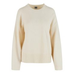 Damski sweter oversize Urban Classics soft. Białe swetry Urban Classics, na zimę, bez wzorów, bez ramiączek. Za 206.00 zł.