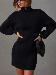 Milan Kiss Sukienka w kolorze czarnym rozmiar: S. Czarne sukienki Milan Kiss, na co dzień, s, bez wzorów, prążkowane, bez kołnierzyka, bez ramiączek, mini, proste. Za 161.34 zł.