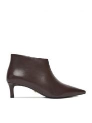 Gino Rossi Botki EO-SASHA-121973 Brązowy. Brązowe botki Gino Rossi, bez wzorów, ze skóry, bez obcasa, na szpilce, bez zapięcia. Za 429.99 zł.