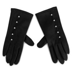 ACCCESSORIES 1W6-015-AW19 Czarny. Czarne rękawiczki ACCCESSORIES, bez wzorów, z materiału. Za 29.99 zł.