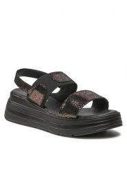 Lasocki Sandały ARC-4884-01 Czarny. Czarne sandały Lasocki, bez wzorów, ze skóry, bez obcasa, na koturnie, bez zapięcia. Za 179.99 zł.