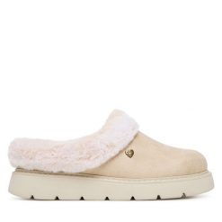Kapcie Skechers. Obuwie domowe Skechers, bez wzorów, bez zapięcia. Za 199.99 zł.