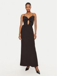 BARDOT Sukienka wieczorowa Paula 59621DB Czarny Regular Fit. Czarne sukienki Bardot, l, bez wzorów, z syntetyku, wizytowe, bez kołnierzyka, bez ramiączek. Za 499.99 zł.