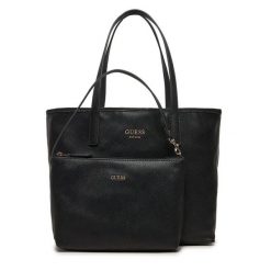 Torebka Guess. Czarne shopper Guess, z aplikacjami, bez dodatków. Za 634.99 zł.