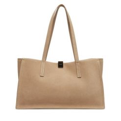 Torebka Calvin Klein. Brązowe torebki klasyczne Calvin Klein, bez wzorów, bez dodatków. Za 589.99 zł.