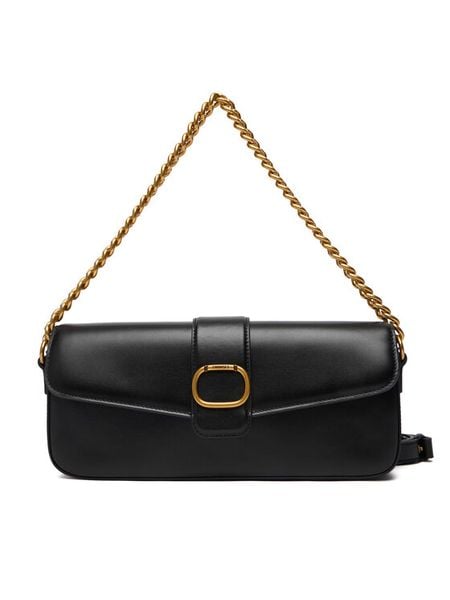 TWINSET Torebka 252TD836A Czarny. Czarne listonoszki Twinset, bez wzorów, ze skóry, bez dodatków. Za 939.99 zł.