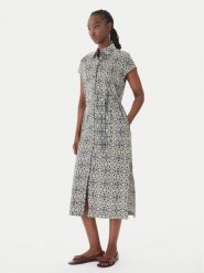Marella Sukienka koszulowa Panino 2615221262 Kolorowy Regular Fit. Sukienki Marella, bez wzorów, z bawełny, bez kołnierzyka, bez ramiączek, koszulowe. Za 749.99 zł.