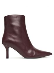 Patrizia Pepe Botki 8Y0130 L166 Fioletowy. Fioletowe botki Patrizia Pepe, bez wzorów, ze skóry, bez obcasa, na szpilce, bez zapięcia. Za 1,579.00 zł.