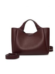DKNY Torebka R43DYG33 Bordowy. Czerwone torebki klasyczne DKNY, bez wzorów, ze skóry, bez dodatków. Za 589.99 zł.