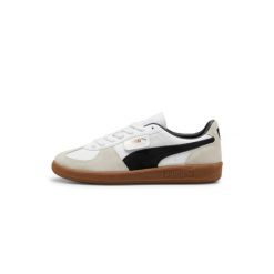 Buty do chodzenia damskie Puma Palermo Lth. Białe obuwie sportowe Puma, z gumy, bez zapięcia, trekkingowe. Za 407.25 zł.