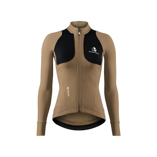 Kurtka damska Etxeondo Teknika Gore-Tex WindStopper. Brązowe kurtki sportowe ETXEONDO, bez wzorów, z gore-texu, bez kaptura, rowerowe, gore-tex. Za 886.65 zł.