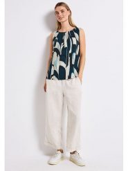 Street One Bluzka w kolorze kremowo-morskim rozmiar: 36. Niebieskie bluzki Street One, bez wzorów, z wiskozy, street, bez kołnierzyka, bez ramiączek. Za 65.69 zł.