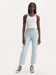 Levi's Dżinsy "501" - Regular fit - w kolorze błękitnym rozmiar: W27/L30. Niebieskie jeansy Levi's®, l, z aplikacjami, z podwyższonym stanem. Za 193.70 zł.