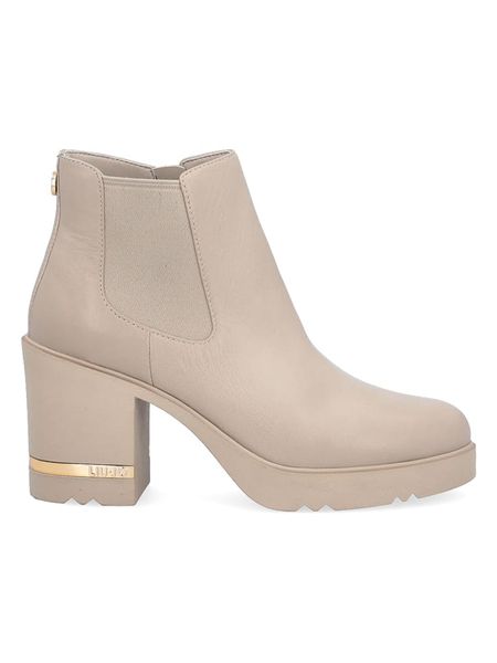 Liu Jo Skórzane botki w kolorze beżowym rozmiar: 40. Brązowe botki Liu Jo, bez wzorów, ze skóry, bez obcasa, bez zapięcia. Za 387.44 zł.