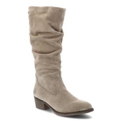 Beżowe Kozaki Rieker Modne Buty Damskie W Stylu Boho. Brązowe kozaki Rieker, na zimę, bez obcasa, na obcasie, bez zapięcia. Za 407.99 zł.