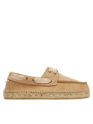 Manebi Espadryle K 1.1 KW Beżowy. Brązowe espadryle Manebi, bez wzorów, ze skóry, bez obcasa, bez zapięcia. Za 409.99 zł.