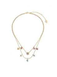 Guess Naszyjnik JUBN06 028JW Złoty. Żółte naszyjniki Guess, ze stali. Za 448.99 zł.