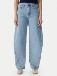 Tommy Jeans Jeansy Ella DW0DW23102 Niebieski Barrel Fit. Niebieskie jeansy Tommy Jeans, bez wzorów. Za 409.99 zł.