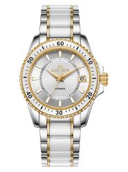 ALAIN ASTER Zegarek kwarcowy w kolorze srebrno-złoto-białym rozmiar: onesize. Szare, analogowe zegarki ALAIN ASTER, ze stali. Za 1,130.99 zł.