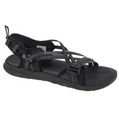 Sandały Columbia Sandal W 1889551010 czarne. Czarne sandały bez wzorów, z gumy, bez obcasa, bez zapięcia. Za 361.47 zł.