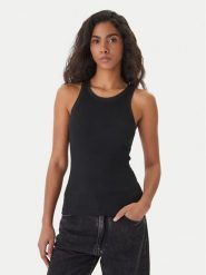 BOSS Top C_Eplie 50553479 Czarny Slim Fit. Czarne topy Boss, m, bez wzorów, z bawełny, bez kołnierzyka, bez ramiączek. Za 279.99 zł.