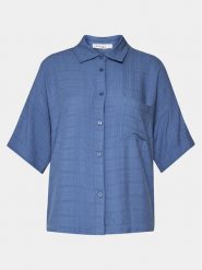 Femilet by Chantelle Koszulka piżamowa Layla FNAGJ5 Niebieski Regular Fit. Niebieskie koszule nocne Femilet by Chantelle, bez wzorów, z wiskozy, bez ramiączek. Za 169.99 zł.