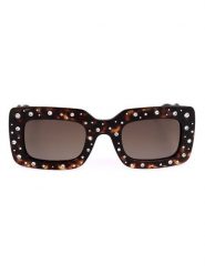 Carolina Herrera Damskie okulary przeciwsłoneczne w kolorze brązowym rozmiar: 50. Brązowe okulary przeciwsłoneczne Carolina Herrera, bez wzorów, z tworzywa sztucznego. Za 354.10 zł.