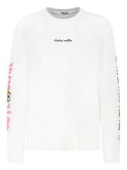 Sublevel Koszulka w kolorze białym rozmiar: S. Białe bluzki Sublevel, s, bez wzorów, z bawełny, bez kołnierzyka, bez ramiączek. Za 60.99 zł.