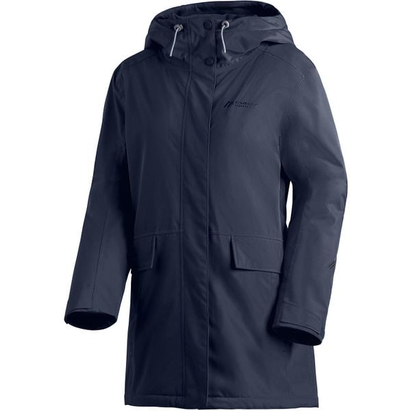 Płaszcz damski Maier Sports Lisbon Coat. Niebieskie płaszcze Maier Sports, na zimę, bez wzorów, z materiału, bez kaptura. Za 1,078.30 zł.