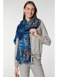 Lucky Bees Szal w kolorze granatowym - 180 x 85 cm rozmiar: onesize. Niebieskie szaliki Lucky Bees, bez wzorów, z bawełny. Za 134.85 zł.