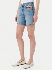 Levi's® Szorty jeansowe 501® 85833-0078 Błękitny Regular Fit. Niebieskie szorty bez wzorów, z bawełny. Za 249.99 zł.