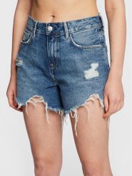 Pepe Jeans Szorty jeansowe Marly PL801009 Niebieski Regular Fit. Niebieskie szorty Pepe Jeans, bez wzorów, z bawełny. Za 199.99 zł.
