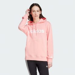 Bluza z kapturem Essentials Linear. Czerwone bluzy Adidas, xs, bez wzorów, z kapturem. Za 249.00 zł.