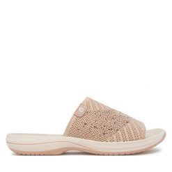 Klapki Jana. Brązowe klapki JANA, bez wzorów, bez obcasa. Za 149.99 zł.
