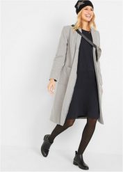 Sukienka bombka z dżerseju. Czarne sukienki bonprix, bez wzorów, z dżerseju, bez kołnierzyka, bez ramiączek, bombki. Za 109.99 zł.