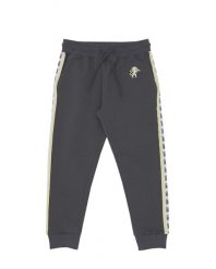 Bluza z bawełna z sznurek regulacyjny na co dzień. Szare bluzy LEONE 1947 APPAREL, bez wzorów, z bawełny, bez kaptura. Za 63.11 zł.