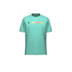 RAINBOW T-Shirt Junior. Niebieskie koszulki sportowe Head, bez wzorów, bez ramiączek, tenisowe. W wyprzedaży za 120.00 zł.