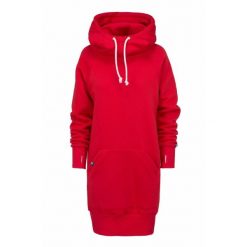 Bluza sportowa z kapturem damska DEEP TRIP Luzak. Czerwone bluzy DEEP TRIP, l, bez wzorów, z bawełny, z kapturem. Za 369.00 zł.