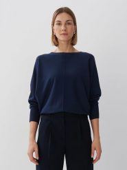 Someday Sweter w kolorze granatowym rozmiar: 38. Niebieskie swetry someday., bez wzorów, bez ramiączek. Za 176.50 zł.