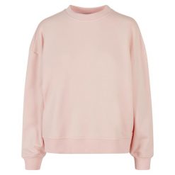 Bluza Damska Dekolt W Szpic Oversized. Czerwone bluzy BUILD YOUR BRAND, xl, bez wzorów, bez kaptura. Za 152.99 zł.