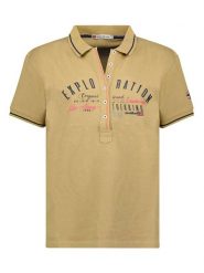 Geographical Norway Koszulka polo w kolorze beżowym rozmiar: XL. Brązowe koszulki polo Geographical Norway, xl, bez wzorów, z bawełny, bez kołnierzyka, bez ramiączek. Za 57.20 zł.